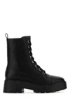 Michael Kors Black Leather Blake Ankle Boots In Black