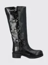 Michael Kors Darrington Crackled Leather Boot In Black