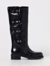 Michael Kors Darringt Boot In Leather With Buckles In Black