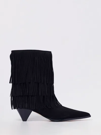 Michael Kors Boots  Woman Color Black In Animal Print