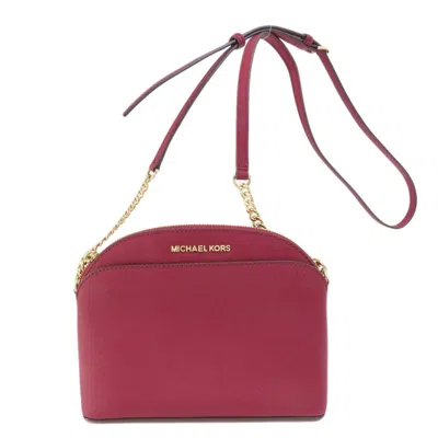 Pre-owned Michael Kors Bordeaux Leather Shoulder Bag ()