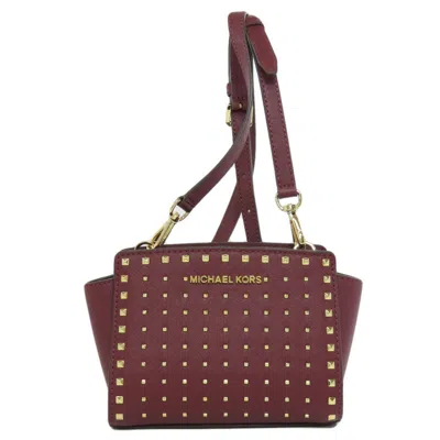 Pre-owned Michael Kors Bordeaux Pvc Shoulder Bag ()