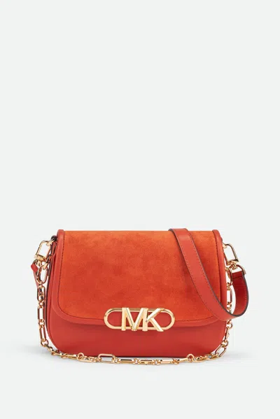 Michael Kors Borsa A Tracolla Parker Rame In Arancione
