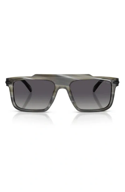 Michael Kors Boston 57mm Polarized Square Sunglasses In Purple