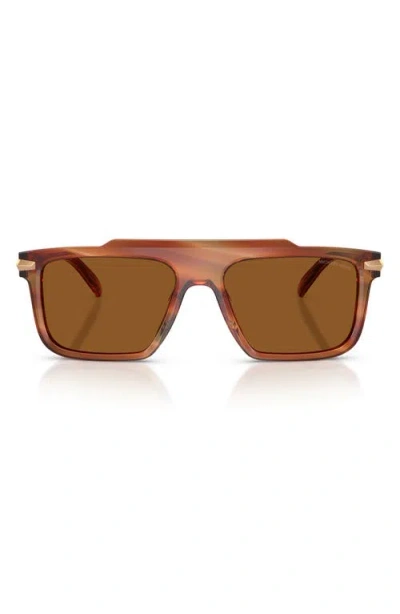 Michael Kors Boston 57mm Square Sunglasses In Gold