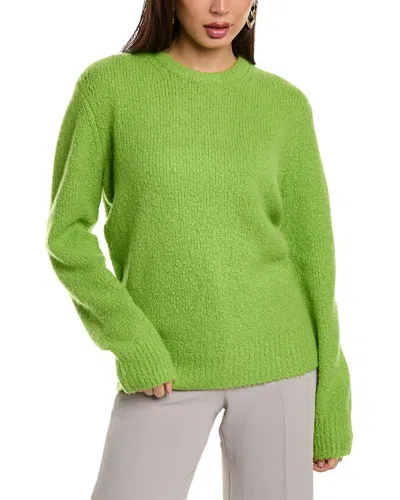 Michael Kors Boucle Cashmere Pullover In Green