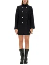 Michael Kors Boucle Coat In Black