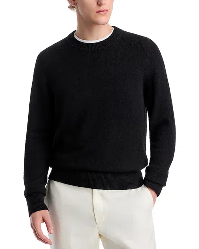 Michael Kors Boucle Crewneck Sweater In Black