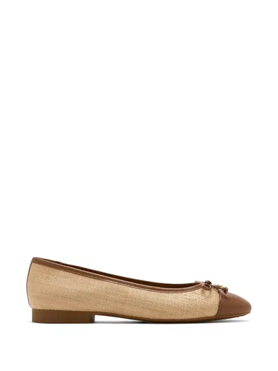 Michael Kors Bow-detail Cap-toe Ballet Flats In Multi