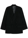Michael Kors Oversized Double Breasted Jacket In Black