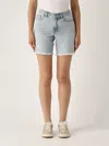 Michael Kors Boyfriend Denim Short Shorts In Denim Medio