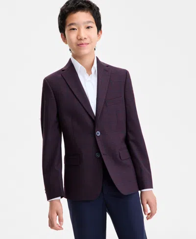Michael Kors Kids' Boys 8-20 Plain Plaid Jacket In Brown