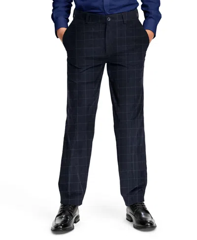 Michael Kors Kids' Boys' 8-20 Windowpane Dress Pants In Blue