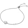 Michael Kors Precious Metal-plated Sterling Silver Pavé Halo Slider Bracelet