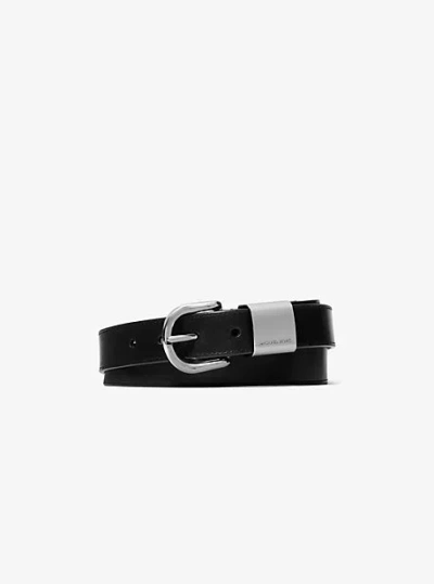 Michael Kors Bracer Cuff Belt In Silver