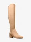 Michael Kors Womens Zipper Rubber Over-the-knee Boots In Brown