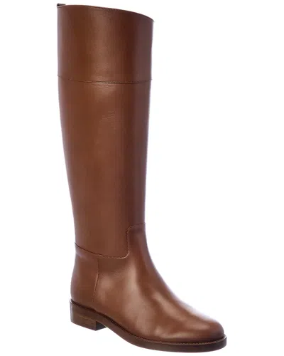 Michael Kors Braden Leather Boot In Brown