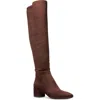 Michael Kors Braden Mid Boot Womens Solid Man Made Knee-high Boots In Mocha