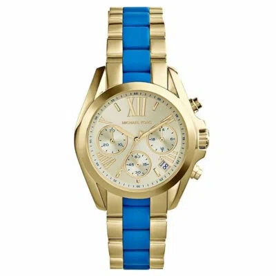 Pre-owned Michael Kors Bradshaw Chronograph Champagne Dial Ladies Watch Mk5908