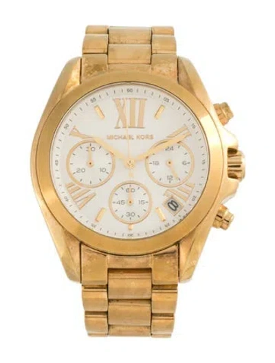 Pre-owned Michael Kors Bradshaw Watch, 36mm In Multicolor