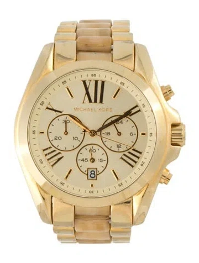 Pre-owned Michael Kors Bradshaw Watch, 43mm In Multicolor