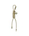 Michael Kors Gold-tone And Metallic Braided Cord Bag Charm