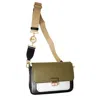 Michael Kors Brandshaw Medium Color-block Leather Women's Crossbody Bag In Multi