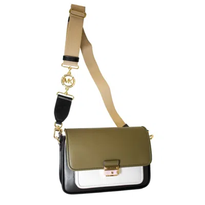 Michael Kors Brandshaw Medium Color-block Leather Women's Crossbody Bag In Multi