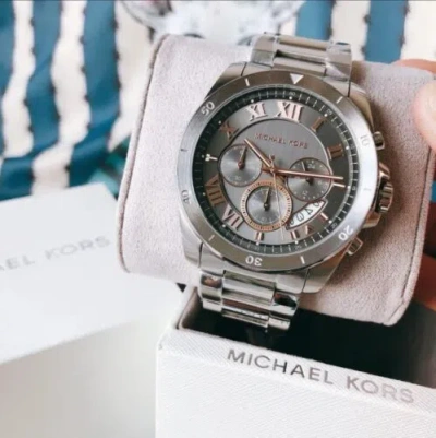 Pre-owned Michael Kors Brecken Mk8609 Chronograph Men's Watch