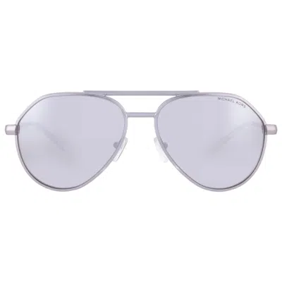 Michael Kors Brentwood Silver Mirror Pilot Men's Sunglasses Mk1168 19036g 58 In Multi