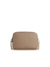 Michael Kors Briant Dove Grey Leather Bag In Gray
