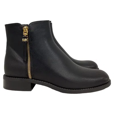 Michael Kors Britt Flat Bootie In Black Leather