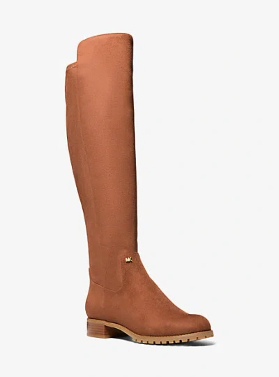Michael Kors Britt Smooth Wide Width Boot In Brown