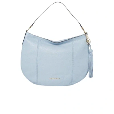 Michael Kors Brooke Large Zip Hobo Shoulder Bag In Pale Blue