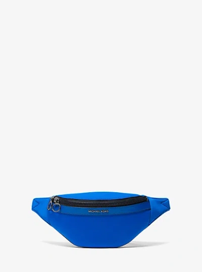 Michael Kors Brooklyn Scuba Belt Bag In Blue