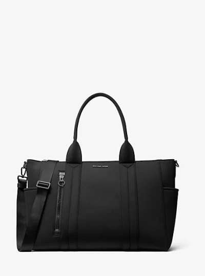 Michael Kors Brooklyn Scuba Travel Tote Bag In Black