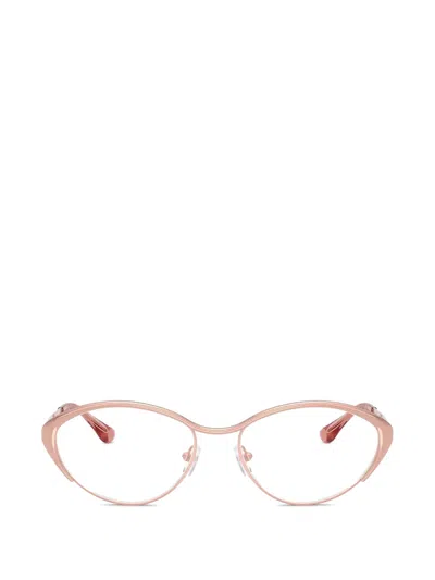 Michael Kors Browline Oval-frame Glasses In Pink