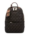 Michael Kors Printed Design Canvas Backpack In Brown