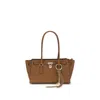 Michael Kors Brown Calf Leather Bos Taurus Shoulder Bag In Brown