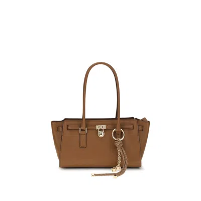 Michael Kors Brown Calf Leather Bos Taurus Shoulder Bag