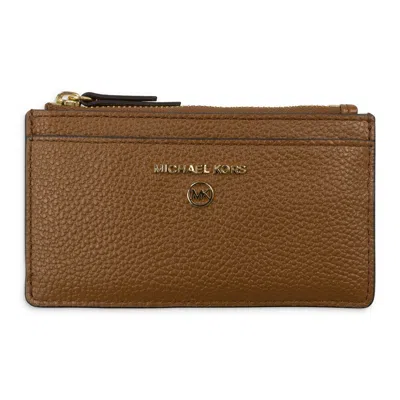 Michael Kors Brown Card Case Leather Cardholder