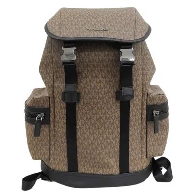 Pre-owned Michael Kors Brown Coated Canvas Backpack ()