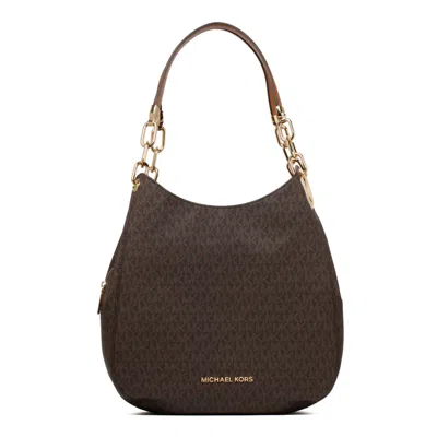 Michael Kors Brown Coated Canvas Bags