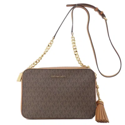 Pre-owned Michael Kors Brown Dark Brown Pvc Shoulder Bag ()