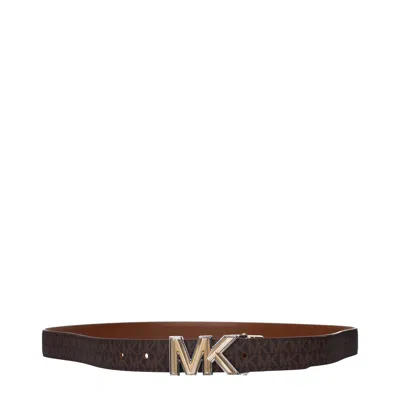 Michael Kors Brown Fabric Belts