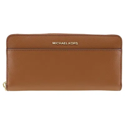 Pre-owned Michael Kors Brown Leather Long Wallet (bi-fold) ()