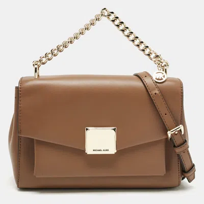 Pre-owned Michael Kors Brown Leather Small Lita Shoulder Bag