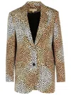 Michael Kors Single-breasted Two-button Blazer In Brown