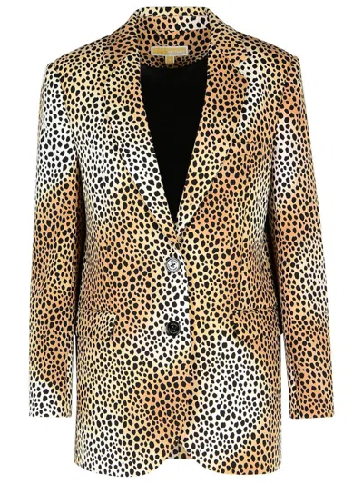 MICHAEL KORS MICHAEL KORS BROWN POLYESTER BLAZER