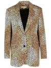 Michael Kors Single-breasted Two-button Blazer In Brown